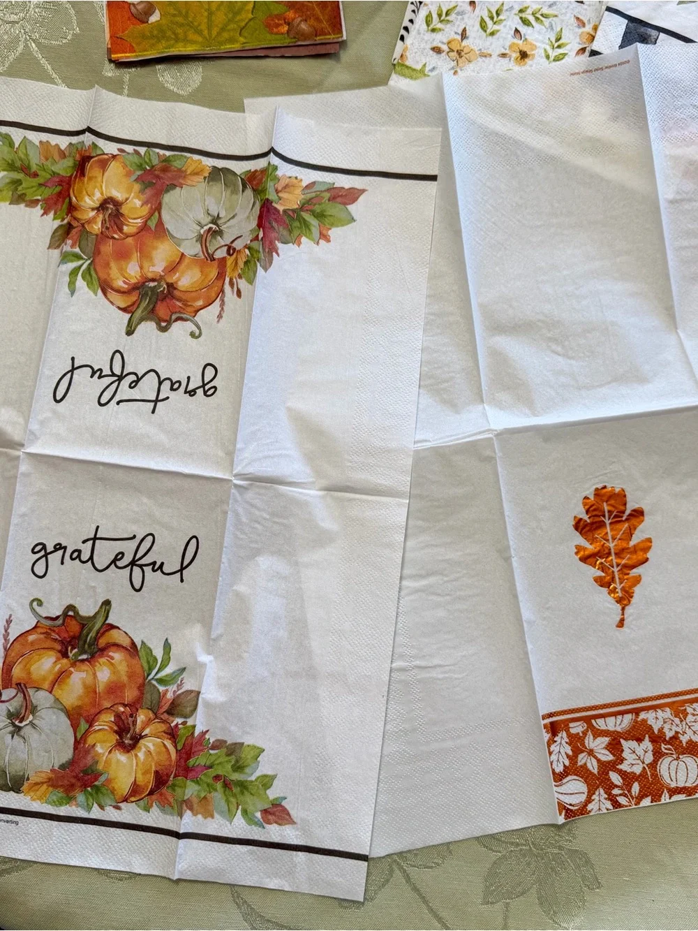 11 Pc Autumn Fall Paper Napkin Bundle Decoupage Junk Journal Craft Supplies